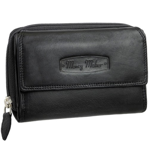 Leder damen portemonnaie - leder,